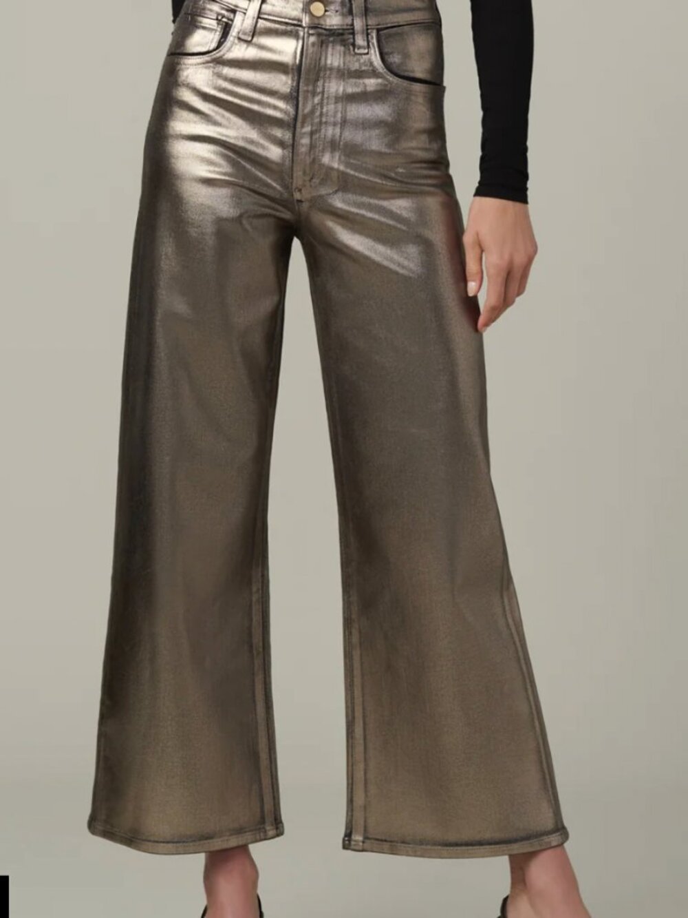 THE MIA COATED HIGH RISE WIDE LEG Size 29 NWT